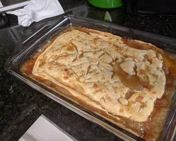 Unique Cuisine Peach Cobbler  Fast  Easy Yummy