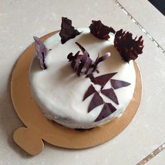 A picture of #CookpadTurns6#Eggless Chocolate and dry fruit Cake.