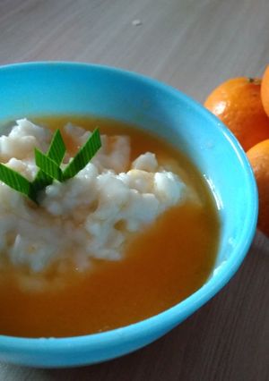 Foto resep MPASI 8+ bubur sumsum jeruk