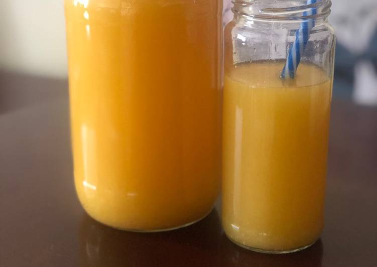 Simple Way to Prepare Homemade Orange Passion Juice