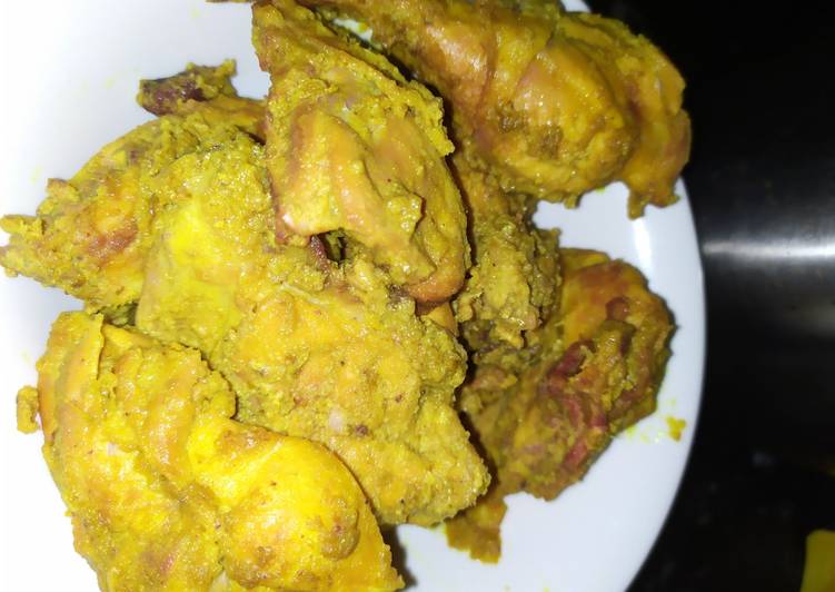 Ayam ungkep bumbu kuning