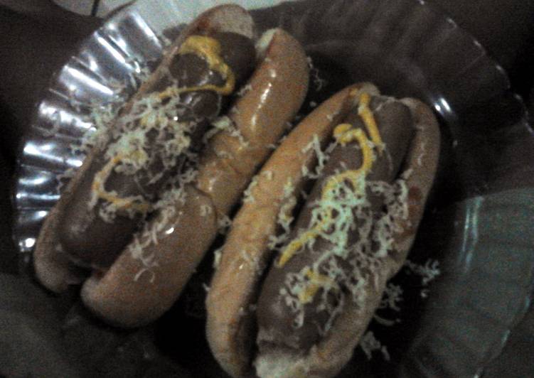 Recipe of Favorite hotdog pile of relishses