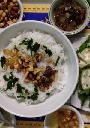 Hình của món Bún xì dầu nhanh gọn.