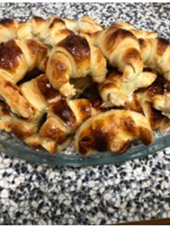 Una foto de Croissants de chocolate