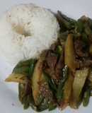 Saltado de vainitas con sabor oriental #3