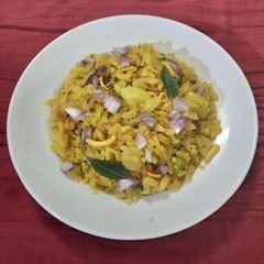 Indori poha A picture of Indori poha.