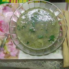 A picture of Lauki ka soup (jain).