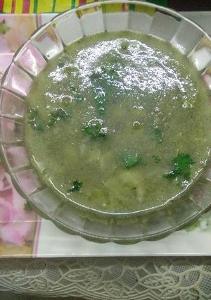 A picture of Lauki ka soup (jain).