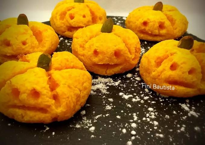 Mini calabazas con harina de arroz (sin gluten) Receta de Fini Bautista  Angulo- Cookpad