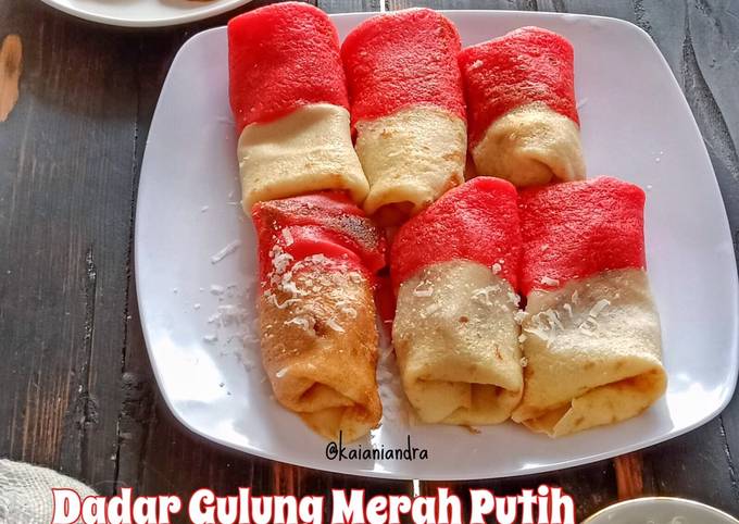 Cara bikin Dadar Gulung Merah Putih Cara bikin Dadar Gulung Merah Putih