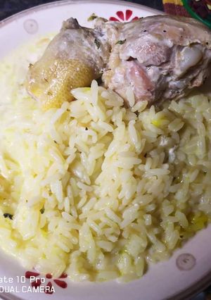 Una foto de Arroz y Pollo con crema