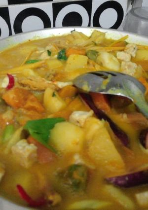 Foto resep Sayur Santan Ikan Asin Manado