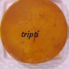A picture of Caramel bread pudding (eggless).