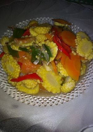 Foto resep Tumis baby corn mix wortel