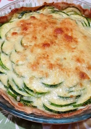 Una foto de Quiche de zucchini y ricotta