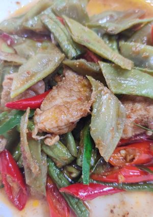 รูปของ ผัดเผ็ดถั่วแปบ