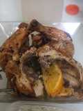 Pollo entero en freidora de aire