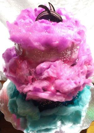 Una foto de Pastel WHALE de blueberries 💜🐳