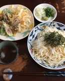 El fideo con la tempura