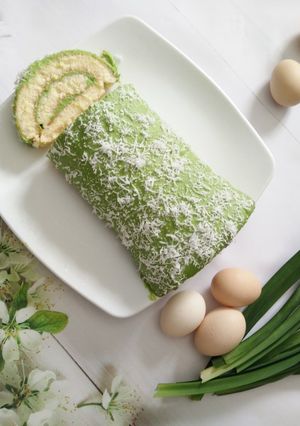 Hình của món Bánh bông lan phú sĩ.