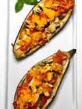 Eggplant Stuffed with Ratatouille