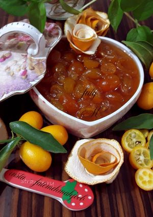عکسی از دستور مربای کامکاوات _پرتقال مینیاتوری