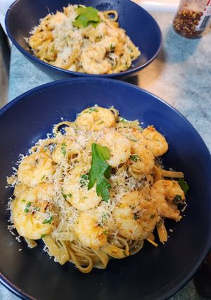 A picture of Chilli Prawn Pasta.