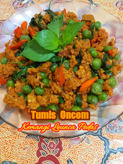 Foto resep Tumis Oncom Kemangi Leunca Pedas