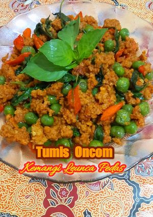 Foto resep Tumis Oncom Kemangi Leunca Pedas