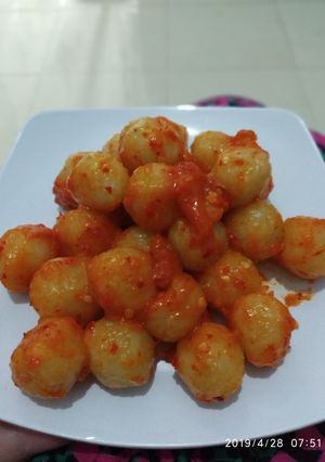 Foto resep Pentol pedas l Cilok Pedas
