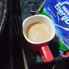 A picture of Milk powder hot coffee.