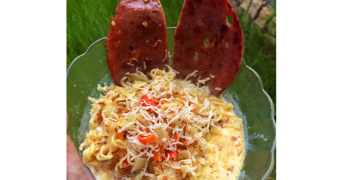 Resep Kreasi indomie indomie kuah creamy plus keju oleh 