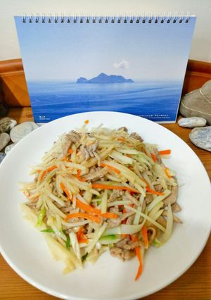 土豆炒肉絲 的食譜成品照片