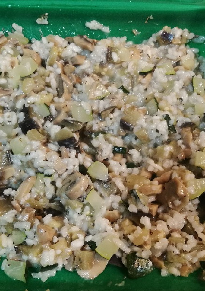 Una foto de Risotto de verduras (Lékué)