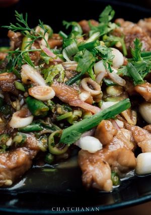 รูปของ “หมูขยำส้ม”#ทำขายรวย