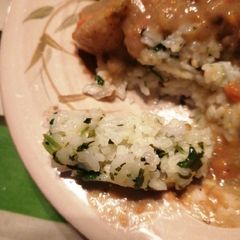 A picture of Lemon cilantro rice.