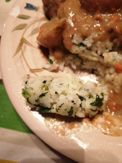 A picture of Lemon cilantro rice.
