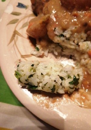 A picture of Lemon cilantro rice.