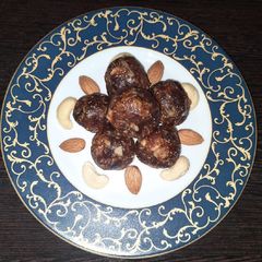 Dates with dryfruit laddu A picture of Dates with dryfruit laddu.