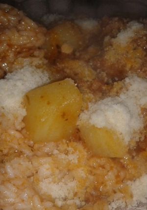 Una foto de Albóndigas con arroz