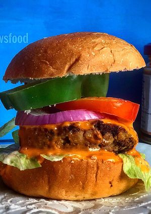 A picture of Spicy Black Chana Burger.