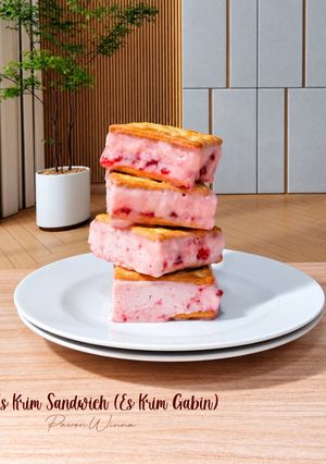 Foto resep 859. Es Krim sandwich (es Krim Gabin)