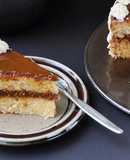 Torta con dulce de leche y butter cream de limón