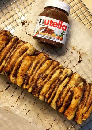 Foto resep Roti Sobek Nutella