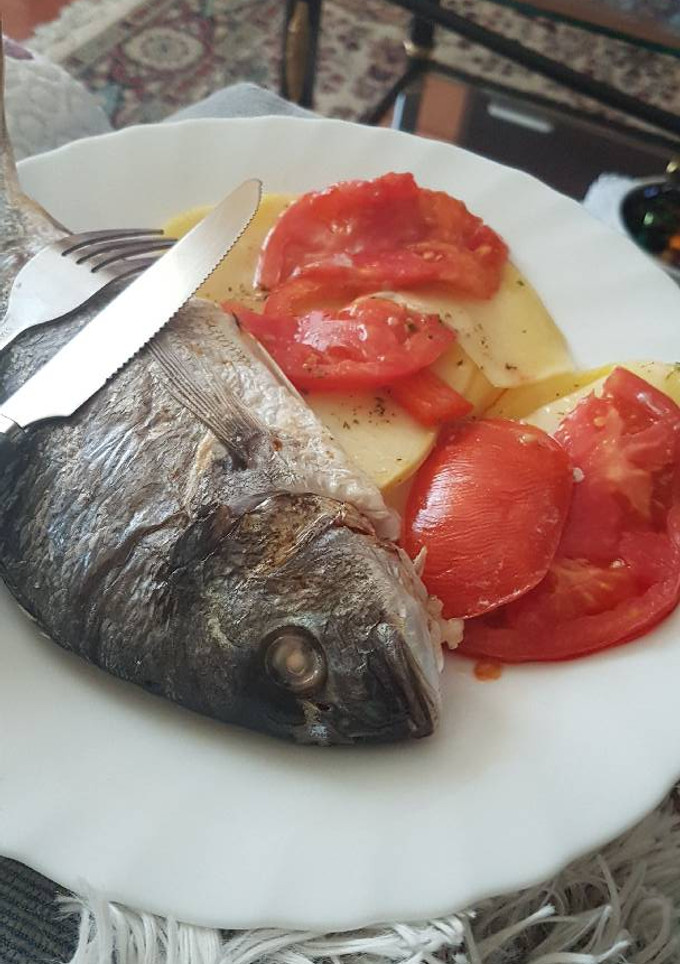 Una foto de Dorada al horno