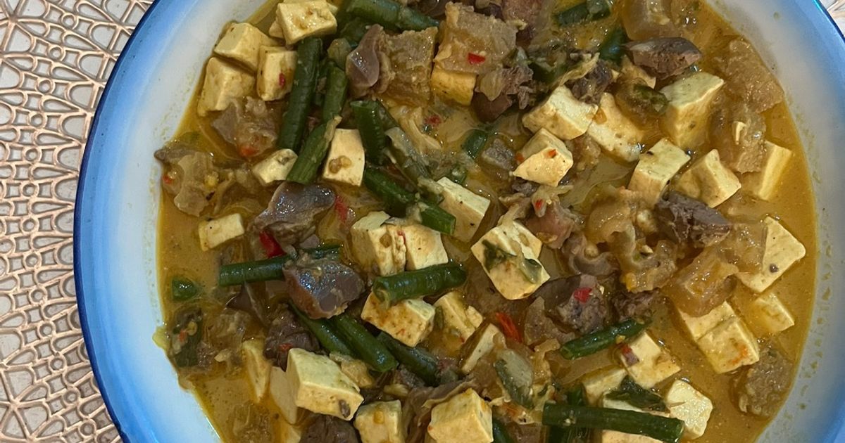 Lodeh Tahu Kikil Kacang Panjang 🧡