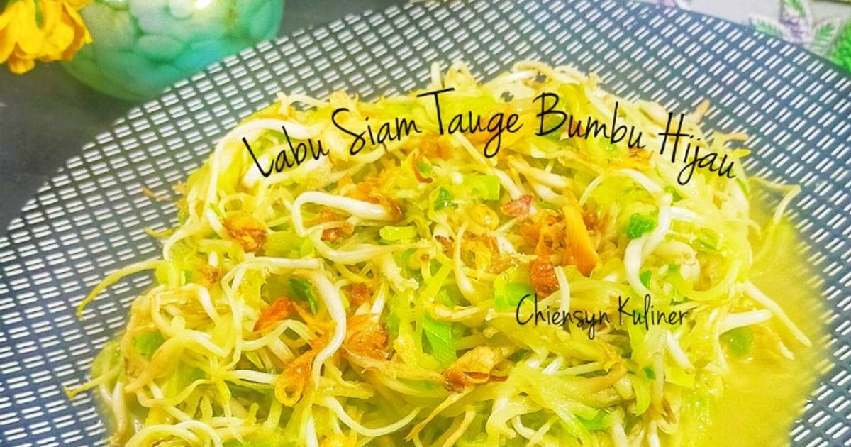 Resep Labu Siam Tauge Bumbu Hijau Paling Mudah dan Enak