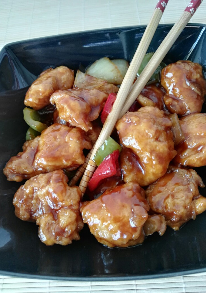 Una foto de Pollo agridulce