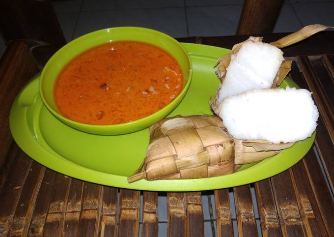 Sayur ketupat lebaran bumbu simple