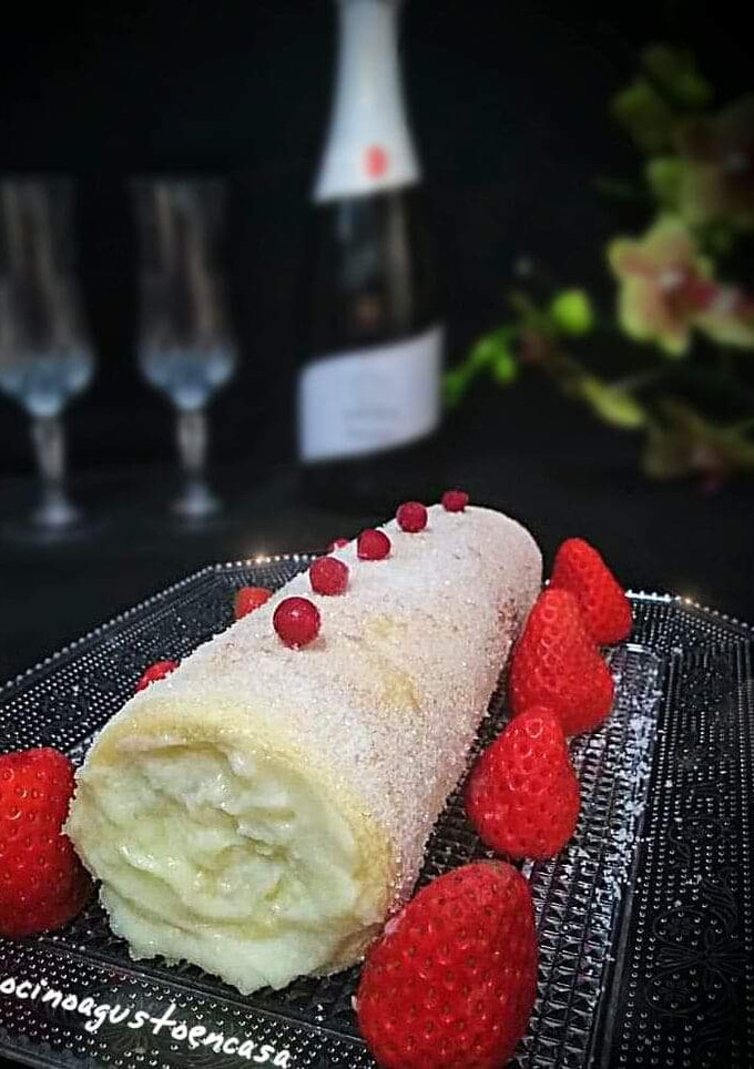 Una foto de Brazo de gitano de crema